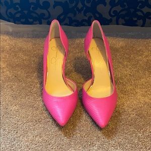 Jessica Simpson bright pink pumps size 7.5